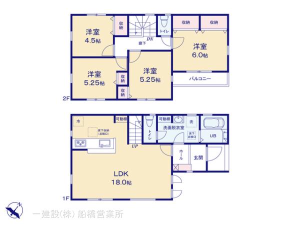 リーブルガーデン白井市冨士の見取り図