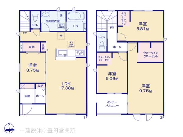 リーブルガーデン豊田市広川台小学校前の見取り図