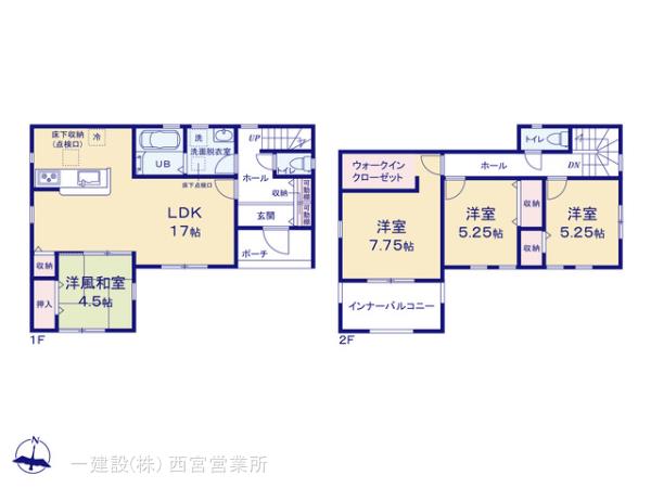 リーブルガーデン西脇市西脇１２期の見取り図