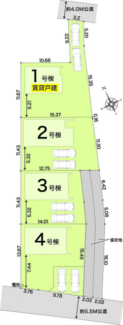 リナージュ袖ケ浦市奈良輪２３－２期の見取り図
