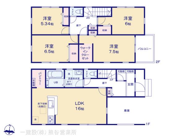リーブルガーデン深谷稲荷町１丁目の見取り図