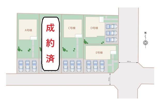 ハートフルタウン(名)津島市藤浪町の見取り図