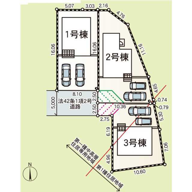 クレイドルガーデン平塚市寺田縄 第16の見取り図