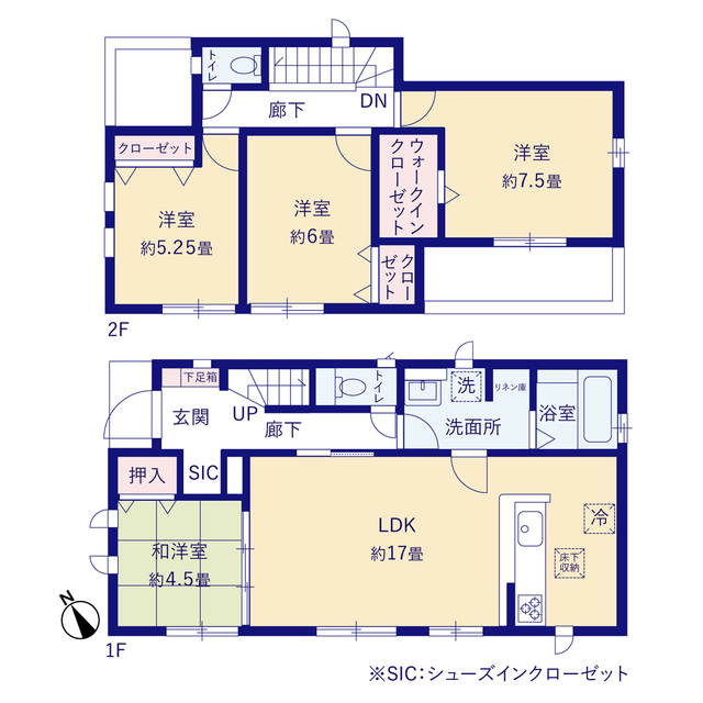 グラファーレ4241我孫子市新々田２棟の見取り図