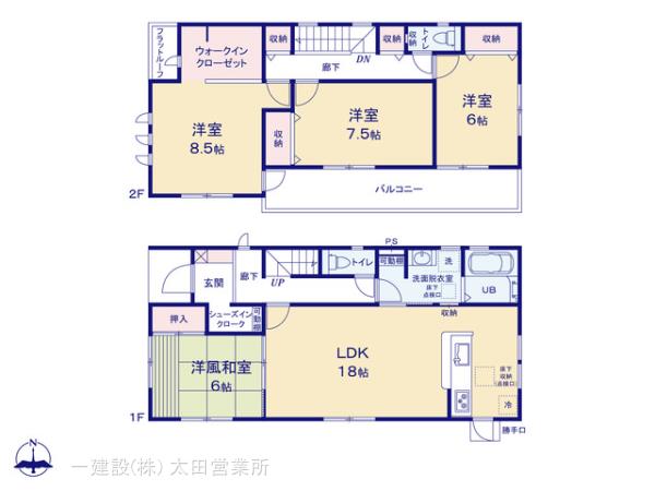 リーブルガーデン桐生第６広沢町の見取り図