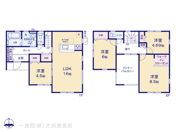 リーブルガーデン桐生第６広沢町の見取り図