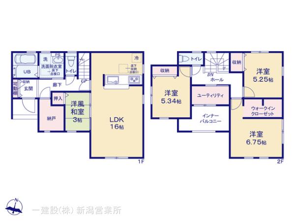 リーブルガーデン新発田住吉町第２の見取り図