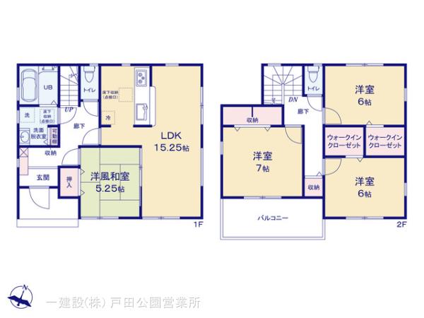 リーブルガーデン見沼区深作３期の見取り図