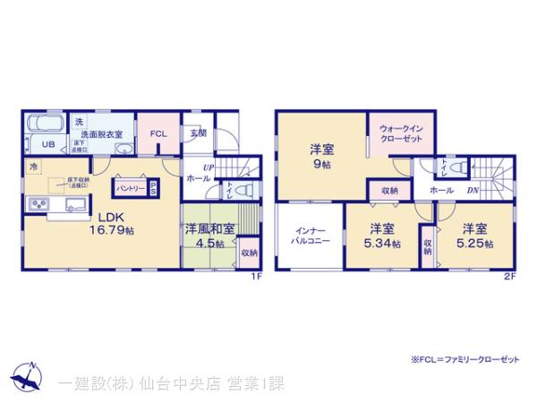 リーブルガーデン東松島市矢本Ⅵの見取り図
