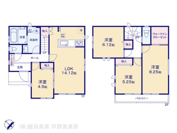ハートフルタウン八千代市八千代台東Ⅰの見取り図