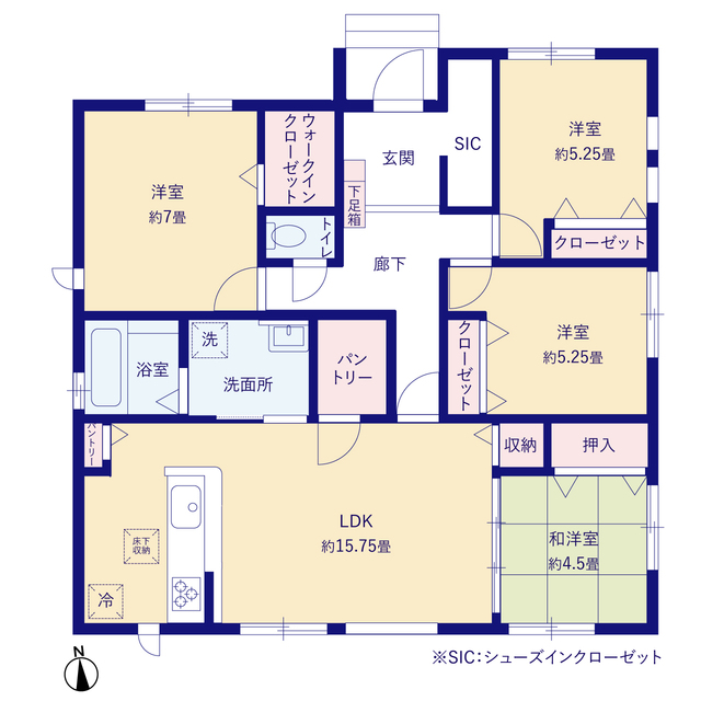 グラファーレ4282川越市府川６期１棟の見取り図