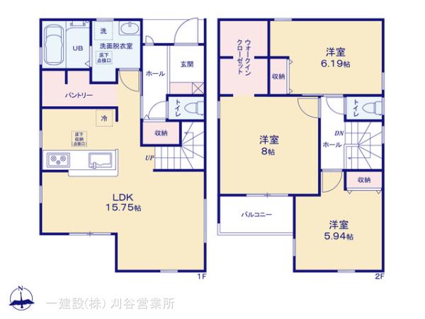リーブルガーデン蒲郡市栄町の見取り図