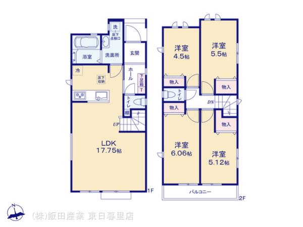 ハートフルタウン船橋市大穴南1丁目Ⅱの見取り図