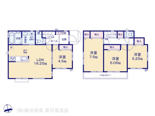 ハートフルタウン船橋市大穴南1丁目Ⅱの見取り図