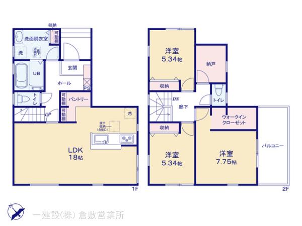 リーブルガーデン児島下の町１０丁目第２の見取り図