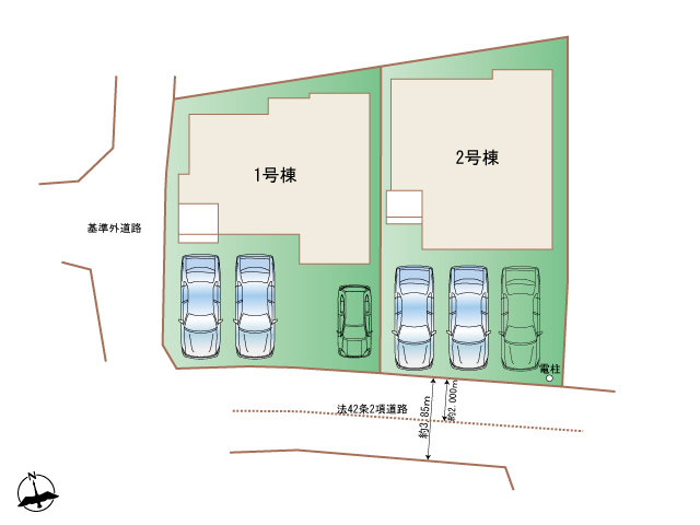 ハートフルタウン(沖)南城市大里高平Ⅱの見取り図