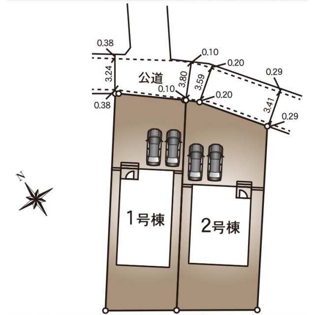 クレイドルガーデン取手市宮和田 第6の見取り図