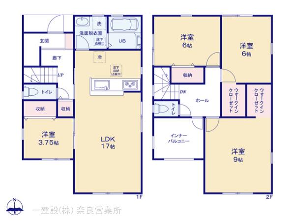 リーブルガーデン奈良西木辻町５期の見取り図