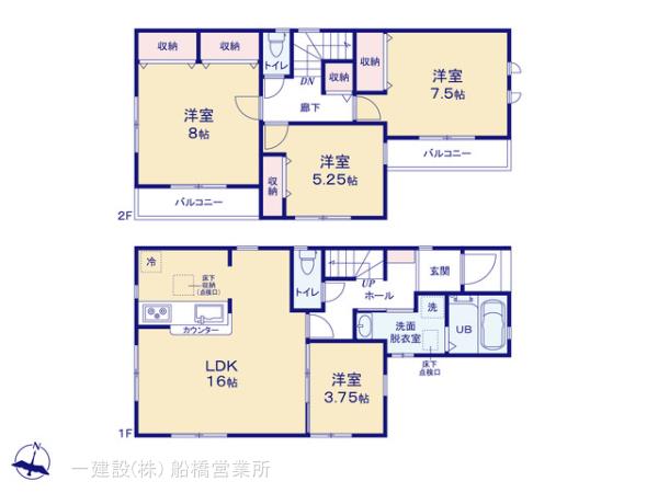 リーブルガーデン原木４丁目第３の見取り図