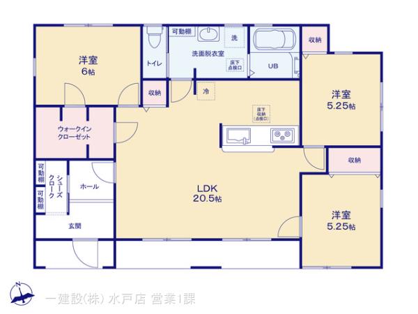 リーブルガーデンひたちなか阿字ケ浦町第３の見取り図