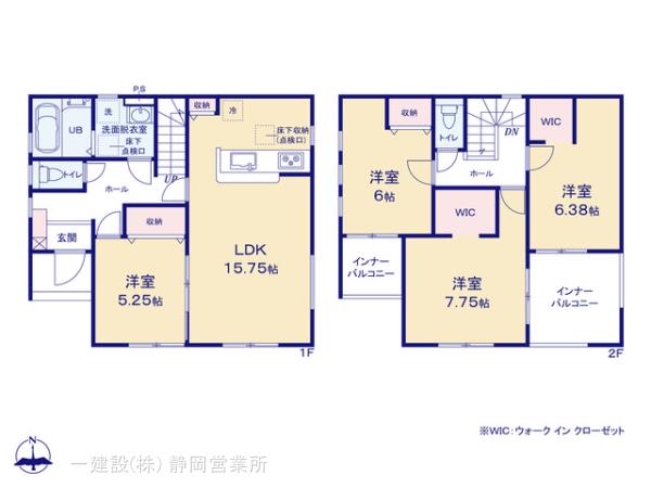 リーブルガーデン島田市中溝町の見取り図