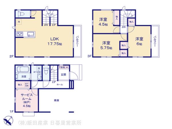 ハートフルタウン川口市上青木2期の見取り図