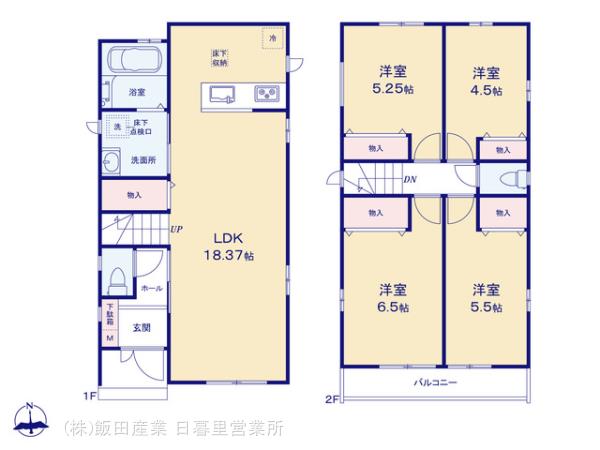 ハートフルタウン江戸川区大杉2期の見取り図