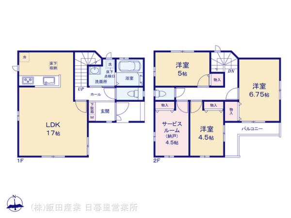 ハートフルタウン江戸川区大杉2期の見取り図