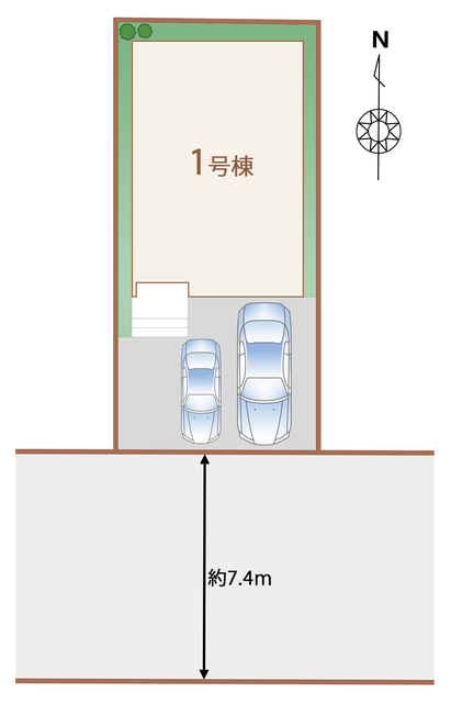 ハートフルタウン足立区西伊興の見取り図