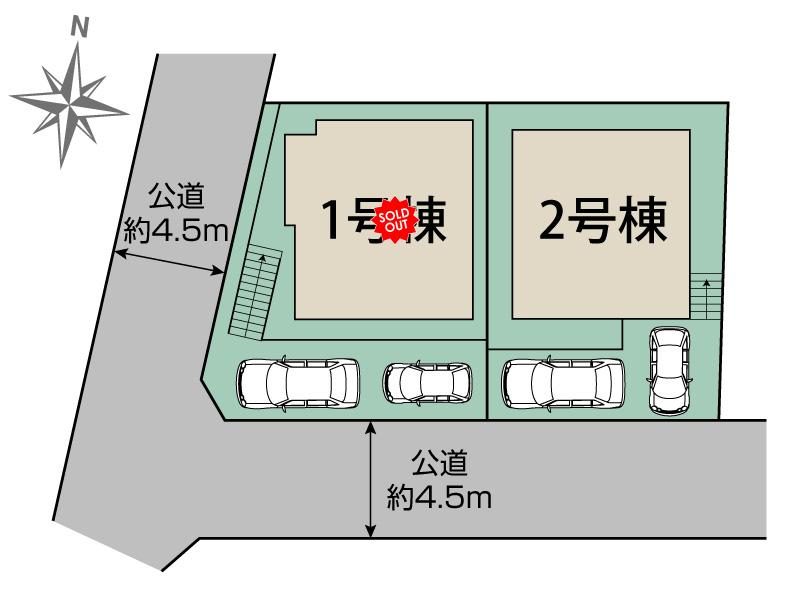 ブルーミングガーデン横浜市戸塚区名瀬町２棟の見取り図