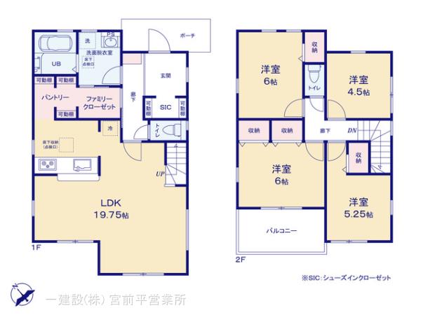 リーブルガーデン都筑区中川３丁目の見取り図