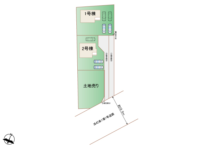 ハートフルタウン(中)那須塩原市西大和1期の見取り図