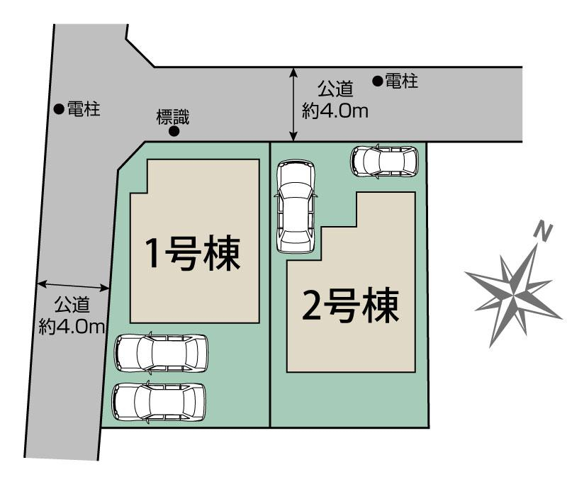 ブルーミングガーデン新座市西堀２丁目２棟の見取り図