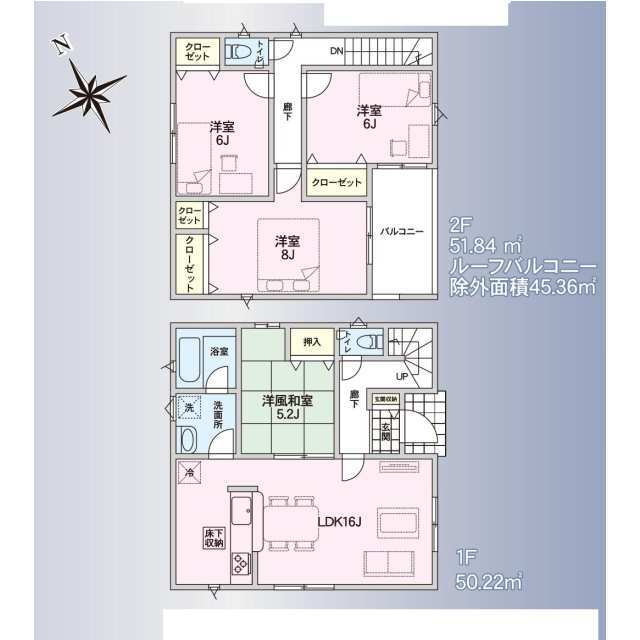 クレイドルガーデン秋田市御野場 第7の見取り図