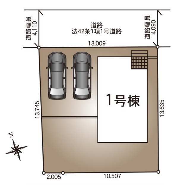 クレイドルガーデン野木町若林 第1の見取り図