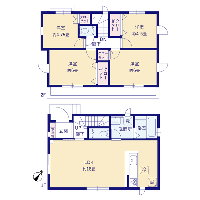 グラファーレ4232新座市野寺１５期１棟の見取り図