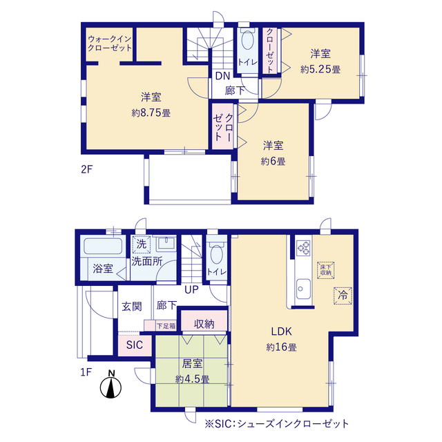 グラファーレ4247名取市小山２棟の見取り図