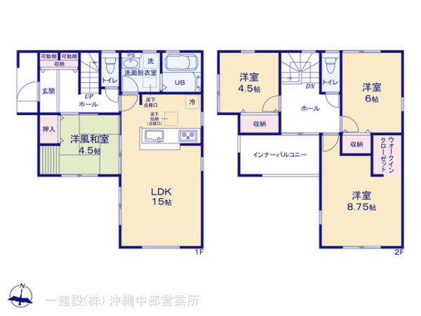 リーブルガーデン沖縄市南桃原の見取り図