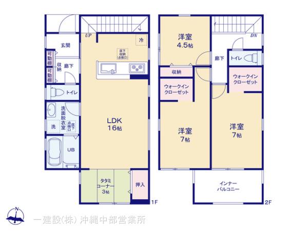 リーブルガーデン沖縄市南桃原の見取り図