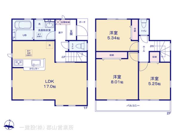 リーブルガーデン安積荒井第11の見取り図