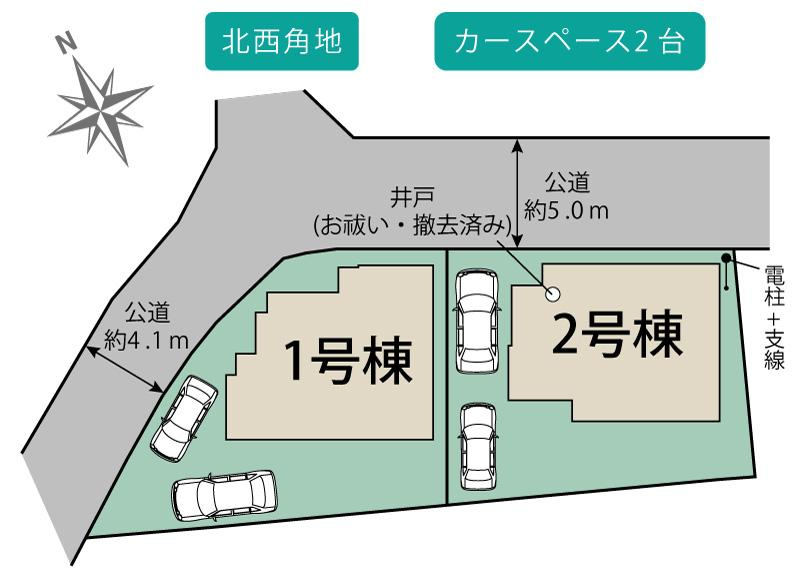ブルーミングガーデン大和市渋谷３丁目２棟の見取り図