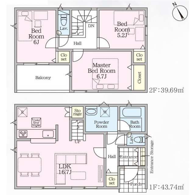 クレイドルガーデン南足柄市中沼 第12の見取り図