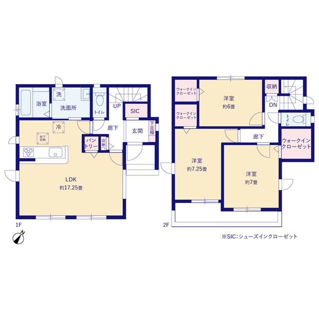 グラファーレ4208越谷市船渡１棟の見取り図