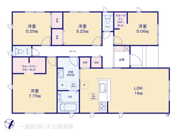 リーブルガーデン安城市里町壱斗山の見取り図
