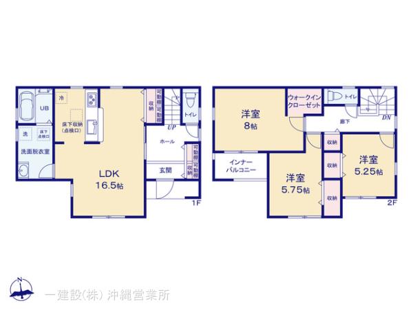 リーブルガーデン南城市佐敷新開第２の見取り図