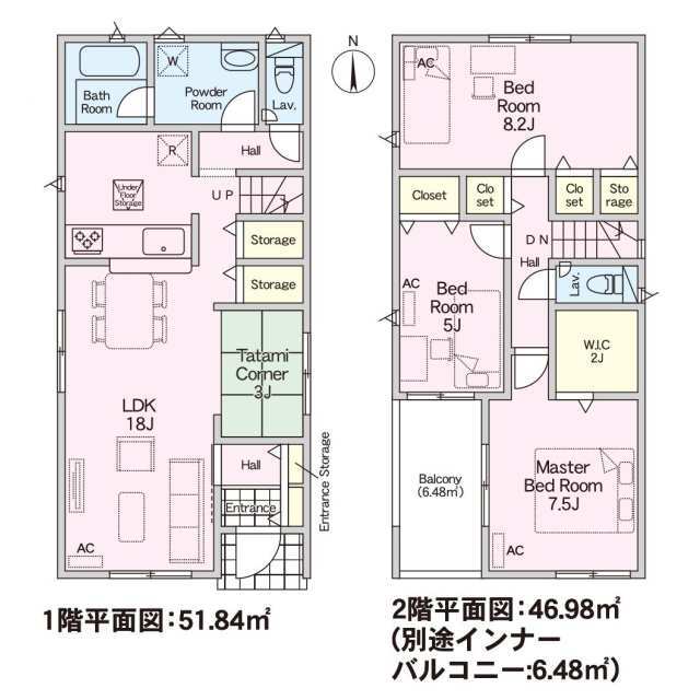クレイドルガーデン岐阜市六条南 第1の見取り図
