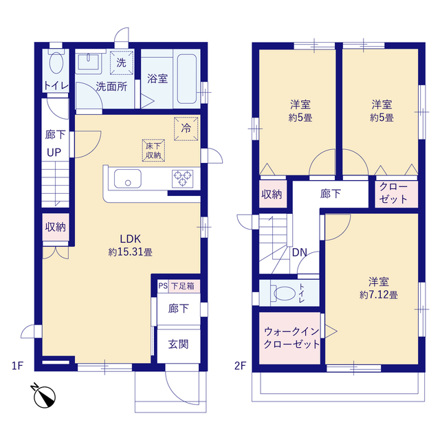 グラファーレ4215浦安市弁天３期２棟の見取り図