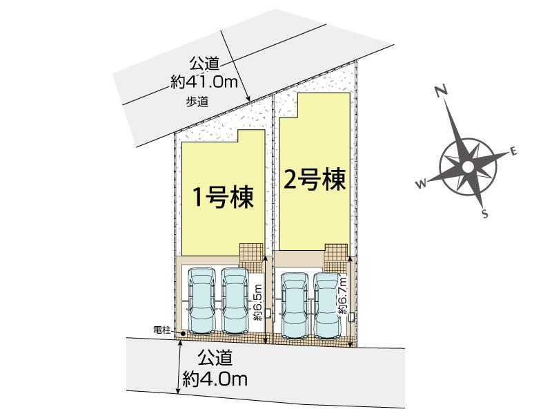 ブルーミングガーデン茅ヶ崎市赤羽根２棟の見取り図