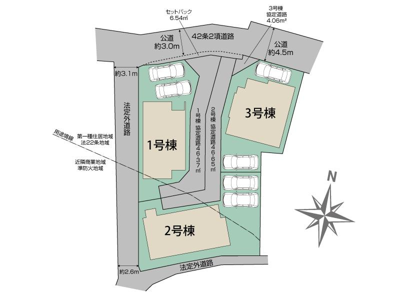 ブルーミングガーデン亀岡市余部町清水３棟の見取り図