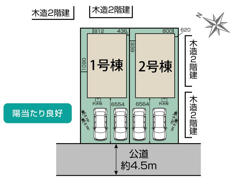 ブルーミングガーデン上尾市上１０期２棟の見取り図